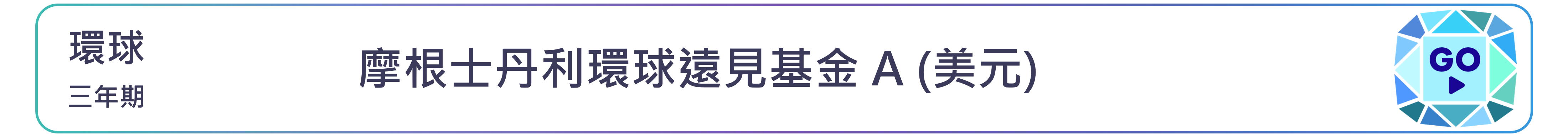 摩根士丹利環球遠見基金 A (美元)